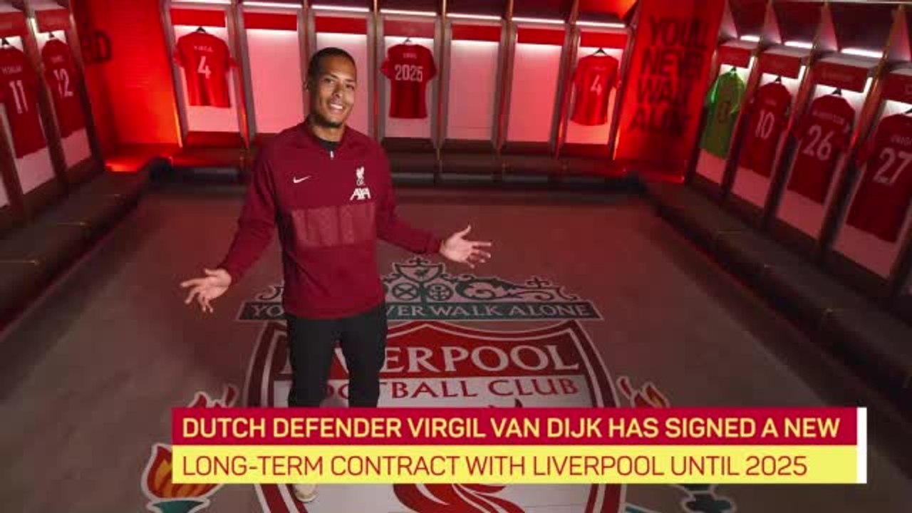 Virgil van Dijk signs new contract with Liverpool