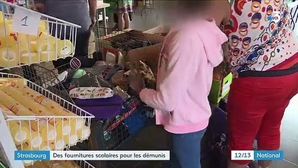 Bas-Rhin : une distribution de fournitures scolaires pour les plus démunis à Strasbourg
