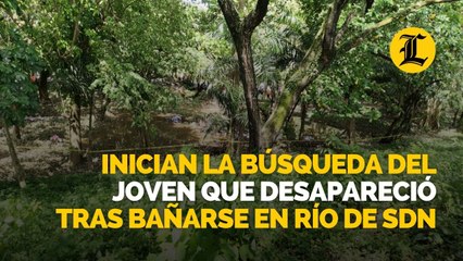 Inician la búsqueda del joven que desapareció tras bañarse en Río de SDN
