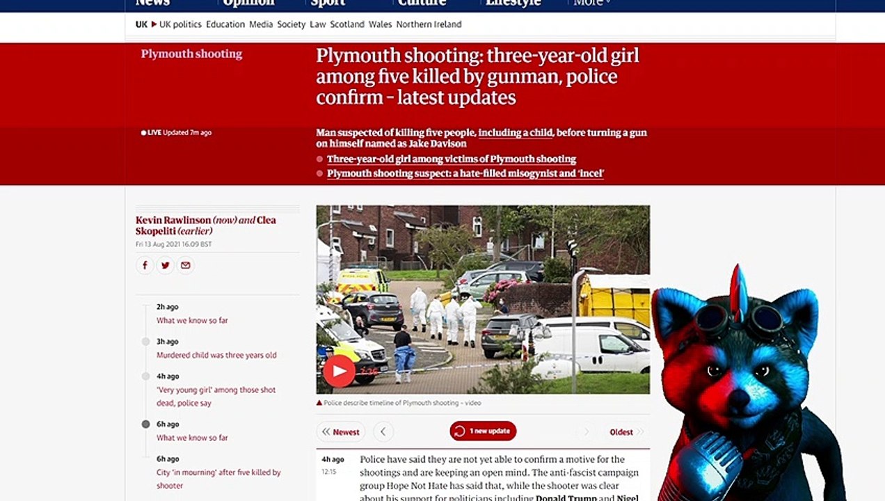 Plymouth shooting: three-year-old girl among five killed by gunman, police confirm