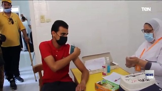 كاميرا TeN داخل مركز تطعيم المساقرين للخارج بدمياط بلقاح جونسون