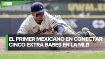 Mexicano Luis Urías empata récord histórico de MLB con cinco extra bases