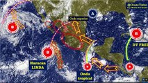 Clima de hoy viernes: El huracán Linda con categoría 2 seguirá intensificándose en su avance rumbo al oeste