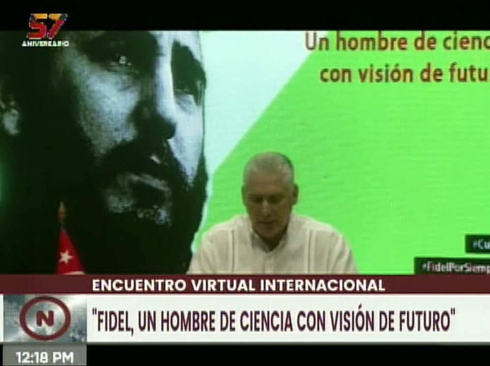 Presidente Díaz Canel: "El Comandante Fidel Cas...