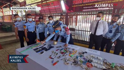 Langsung Dipukul Pakai Palu ! Belasan Handphone Ditemukan Saat Razia di Lapas Banjarmasin