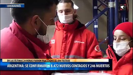 Coronavirus en Argentina: confirmaron 246 muertes y 8.472 contagios en las últimas 24 horas