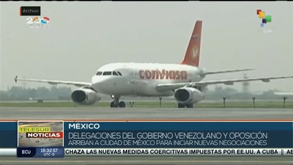 Gobierno de Venezuela y oposición inician nueva mesa de diálogo en México