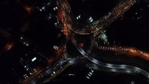 GoPro Aerial View Of City Traffic At Night _ Video No 20 _ Drone Shots