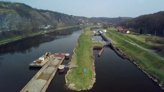 GoPro Shoot Of Flood Control Waterways Besides the River _ Video No 12 _ Drone Shots