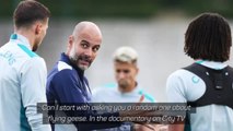 Guardiola explains his love of geese!