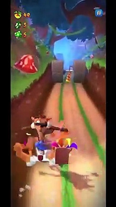 Biker Crash Bandicoot Skin Gameplay - Crash Bandicoot: On The Run!