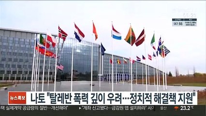 나토 "탈레반 폭력 깊이 우려…정치적 해결책 지원"