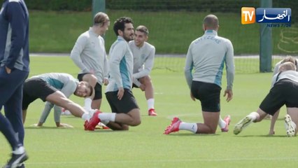 محرز يواصل إستعداداته لمواجهة توتنهام في إفتتاحية البريميرليغ