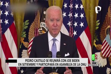 Pedro Castillo dará discurso ante la ONU y se reunirá con Joe Biden en septiembre