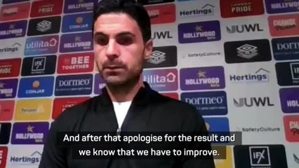 Video herunterladen: Arteta looks to reassure Arsenal fans after disappointing defeat at Brentford