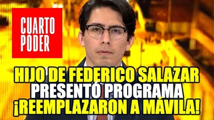SEBASTIÁN SALAZAR, HIJO DE FEDERICO SALAZAR, APARECE EN AVANCE DEL PROGRAMA CUARTO PODER