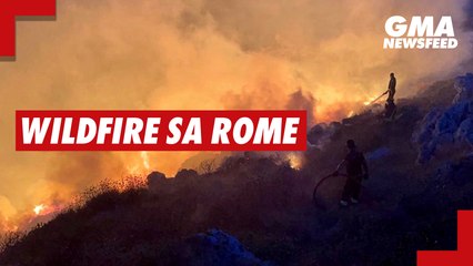 Download Video: Wildfire sa Rome, Italy | GMA News Feed