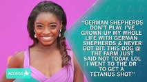 Simone Biles Gets Dog Bite On Her Hand