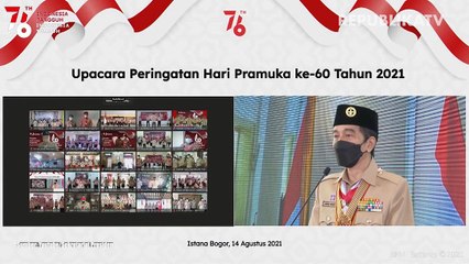 Hari Pramuka ke-60, Ini Pesan Jokowi