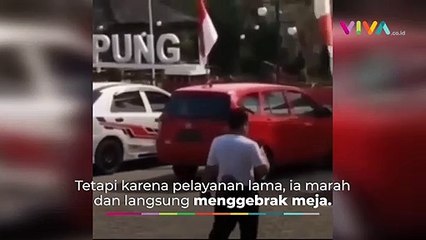 Gara-gara Bubur Kelamaan, PNS Lempar Pedagang Pakai Batu