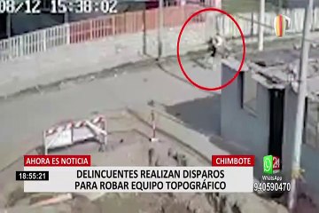 Chimbote: delincuentes lanzan disparos al aire para robar equipo topográfico