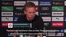 Nagelsmann admits Bayern lack strength in defence