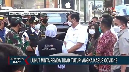 Menteri Luhut Minta Pemda Tidak Tutupi Angka Kasus Corona