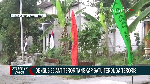 Densus 88 Tangkap 1 Terduga Teroris di Sukoharjo Jateng