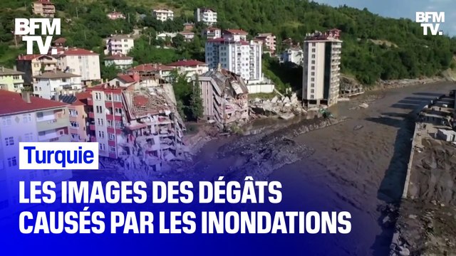 Les images impressionnantes des dégâts causés par les inondations en Turquie