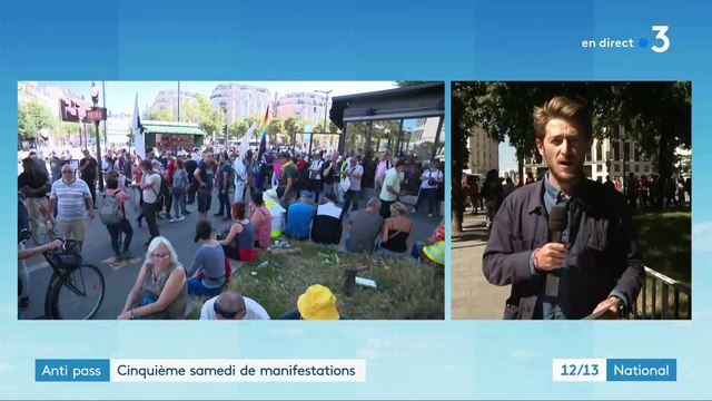 Manif 14 Août - Des dizaines de milliers de personnes défilent depuis 13h dans les rues de Paris et depuis ce matin dans toute la France - Forte mobilisation annoncée -