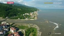 Batı Karadeniz'de sel önünde ne varsa sürükledi