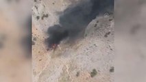 Son dakika haberi... KAHRAMANMARAŞ - Düşen yangın söndürme uçağının enkazındaki yangın