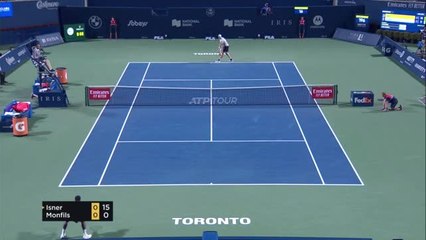 Toronto - Monfils fait le show mais s'incline contre Isner