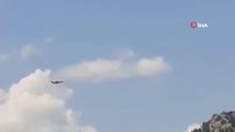 Son dakika haber: Kahramanmaraş'ta yangın söndürme uçağının düşme anı kamerada