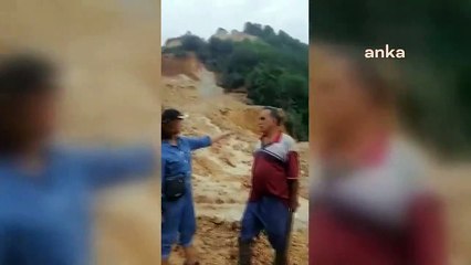 Fatsa'daki sel fındık bahçesini böyle yok etti!