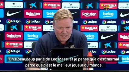 1e j. - Koeman : "Nous n'aurons pas d'autres recrues pour remplacer Messi"