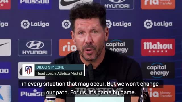 Atletico will not change our path - Simeone