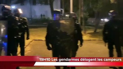 Les forces de l'ordre délogent les manifestants anti pass
