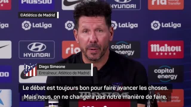 Transferts - Simeone : Nous, on ne changera pas notre manière de faire