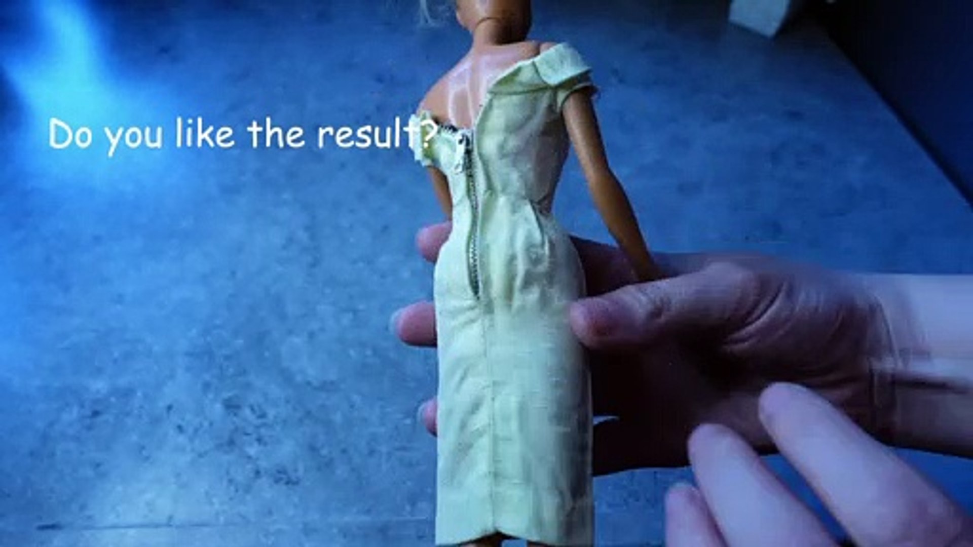 How to clean an old barbie doll dress