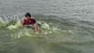Man Jumps Into Shallow Water Thinking He is Going For Deep Water Dive