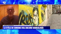 La stèle de Simone Veil encore vandalisée - 14/08