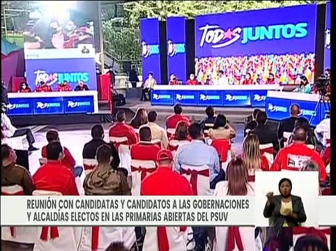 Pdte. del PSUV Nicolás Maduro se reunió con candidatos electos para las elecciones del 21N