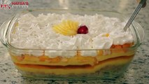 Mango Trifle Delight Recipe  Quick and Easy Mango Trifle Delight  Dessert Recipes - Hafsas Kitchen