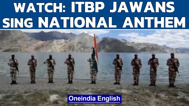 ITBP jawans celebrate Independence Day on the banks of Pangong Tso in Ladakh | Oneindia News