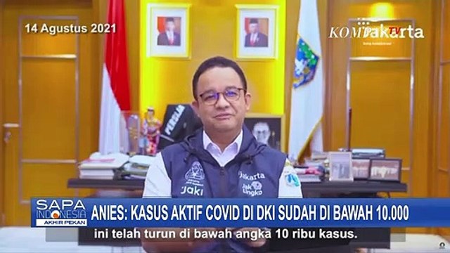 Gubernur Anies: Kasus Aktif Corona Jakarta Sudah di Bawah 10.000