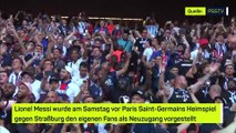 Messi wird von PSG-Fans vor Heimspiel gefeiert