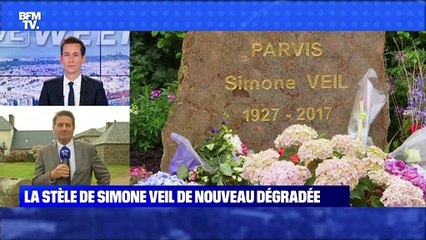 La stèle de Simone Veil de nouveau dégradée - 15/08