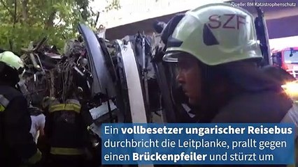 Reisebusunglück in Ungarn! Mindestens acht Tote!