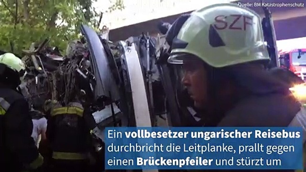 Reisebusunglück in Ungarn! Mindestens acht Tote!
